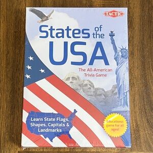 States of the USA The All American Trivia Game Learn State Flags Capitals NEW